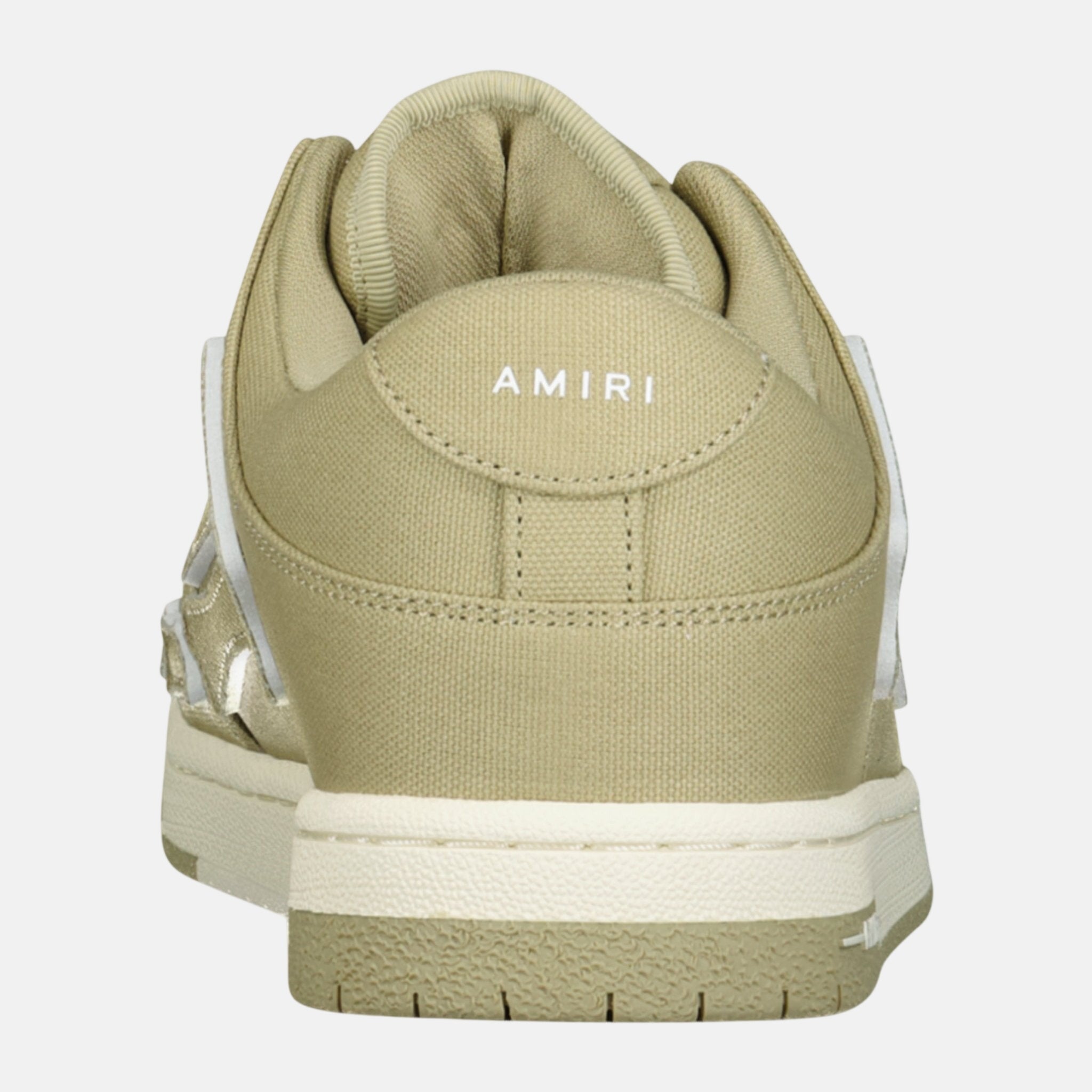 Amiri Skeleton Low Top Canvas Trainers Green | Studio DOS