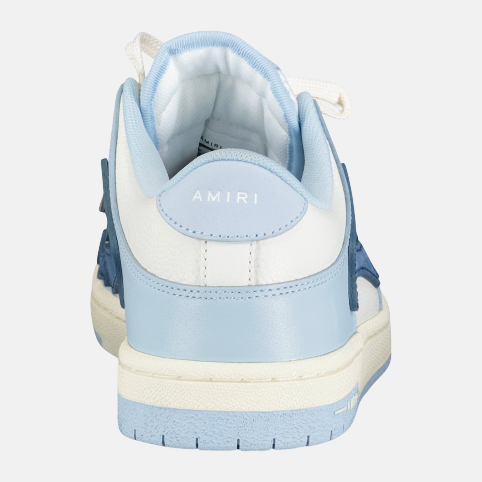 Amiri Skeleton Low Top Trainers Baby Blue White | Studio DOS