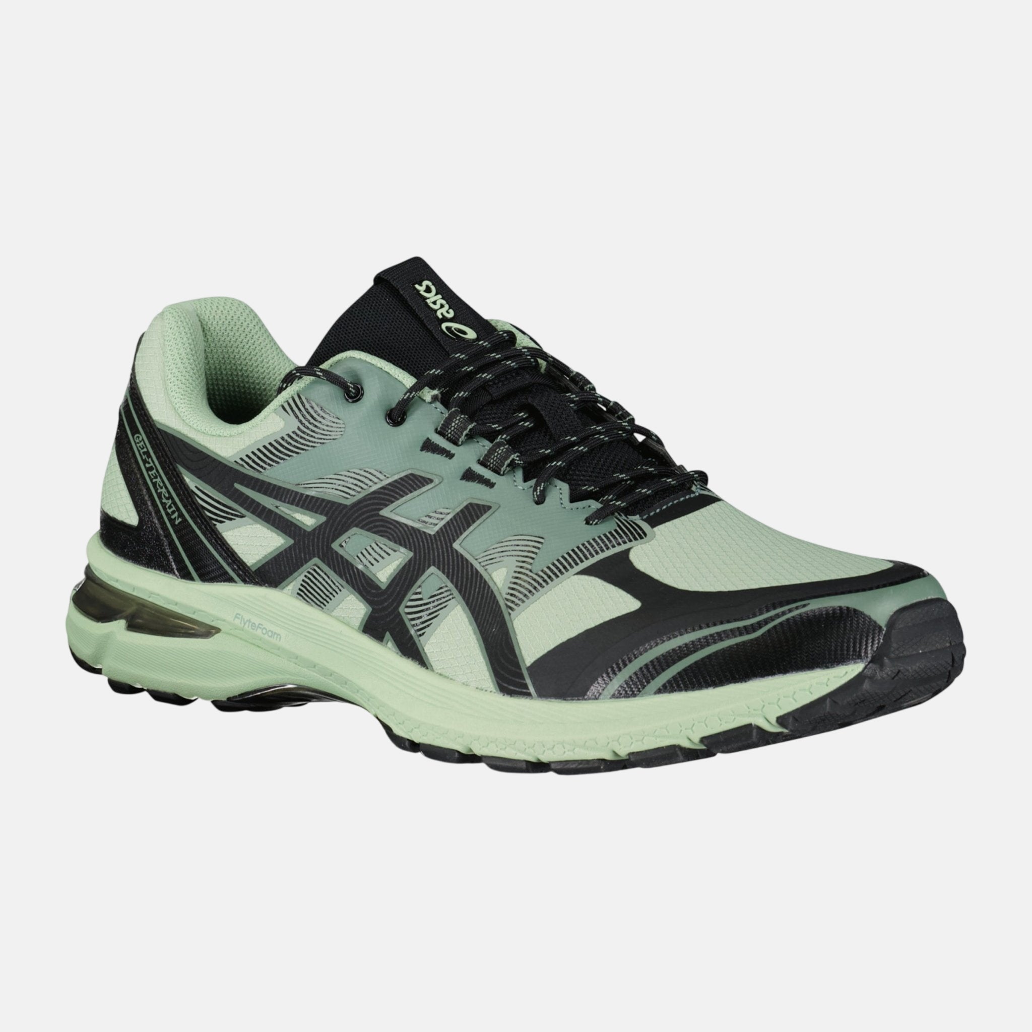 Asics GEL TERRAIN 300 Trainers Jade Green Black | Studio DOS