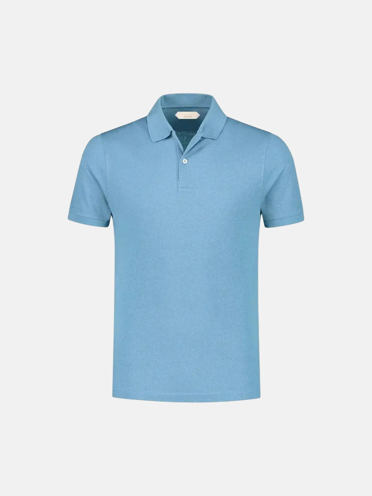 AURELIEN PIQUE POLO SHIRT 2 MID BLUE | Studio DOS