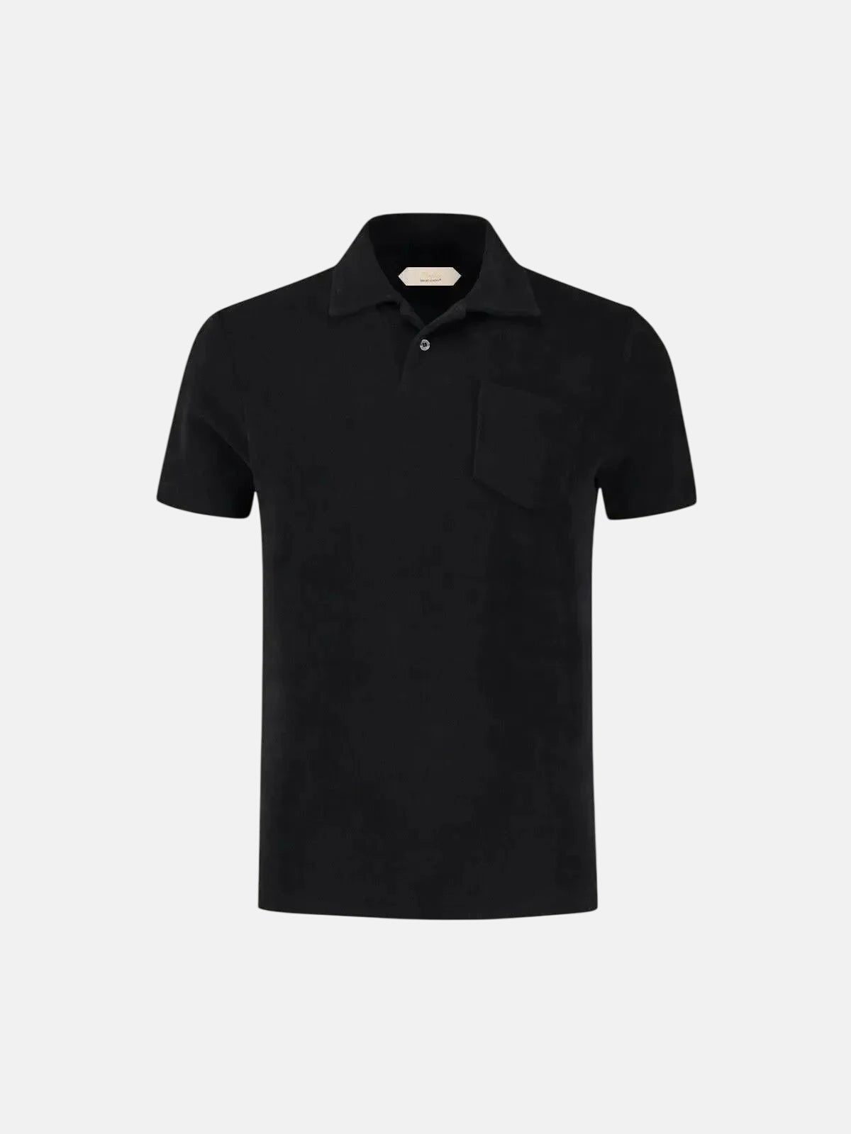 AURELIEN TERRY POLO SHIRT 2 BLACK | Studio DOS