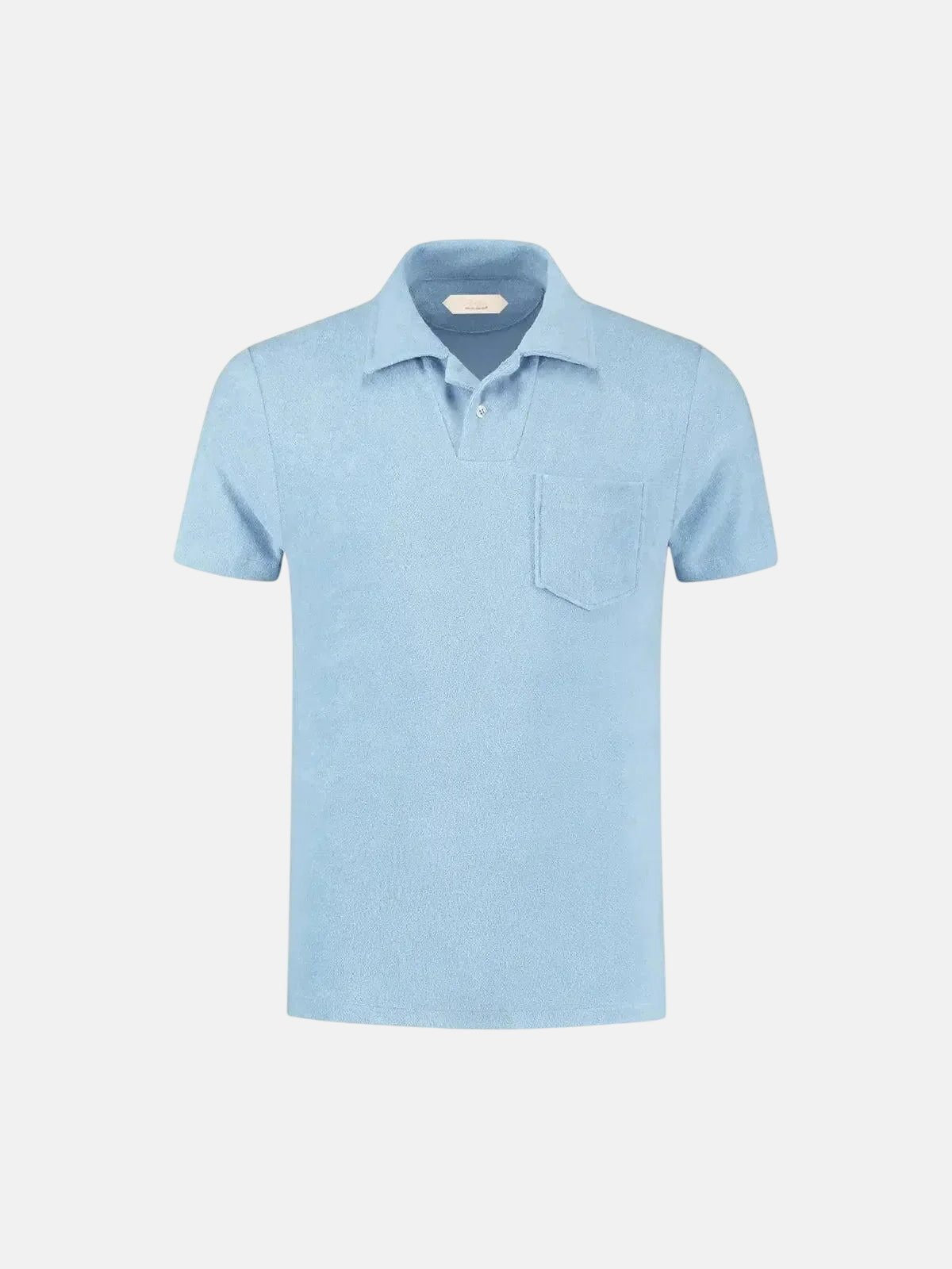 AURELIEN TERRY POLO SHIRT 2 LIGHT BLUE | Studio DOS
