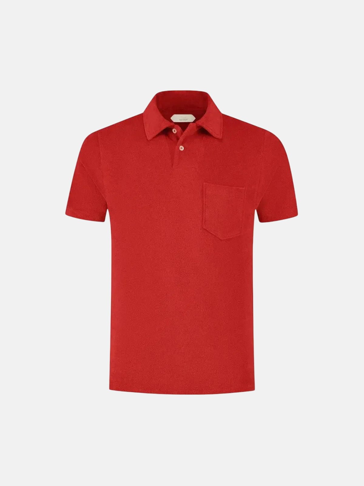 AURELIEN TERRY POLO SHIRT 2 RED | Studio DOS