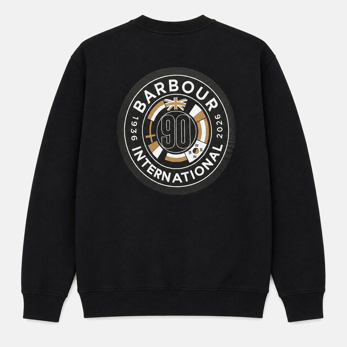 Barbour International 90th Anniversary Graphic Sweatshirt Black | Studio DOS