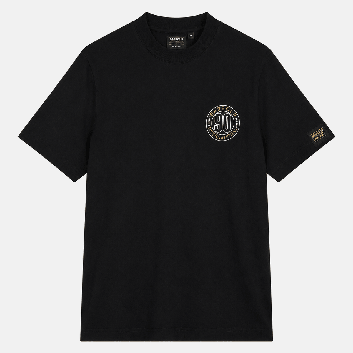 Barbour International 90th Anniversary Graphic T-Shirt Black | Studio DOS