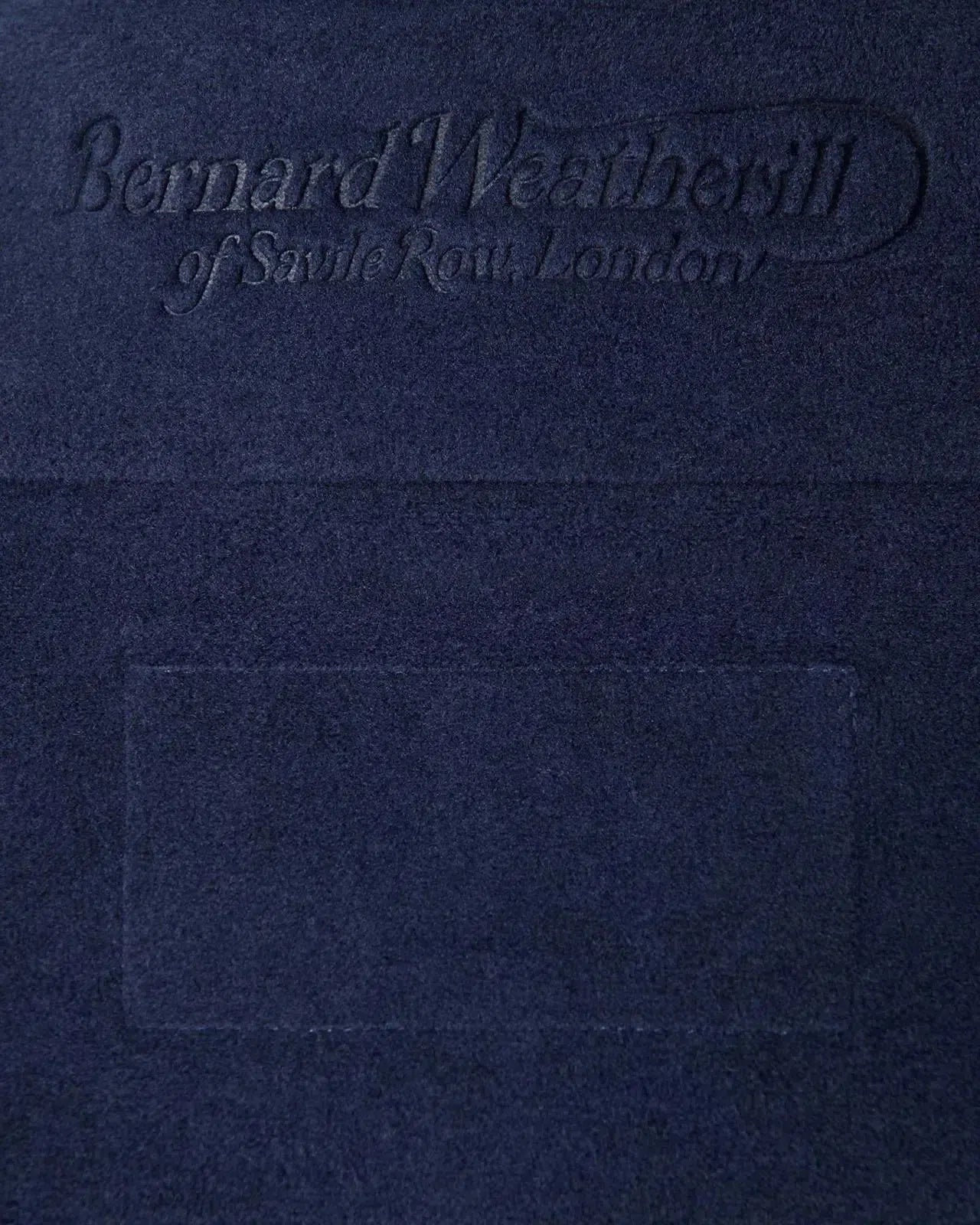 Bernard Weatherill 1/4 Zip Fleece Blue | Studio DOS
