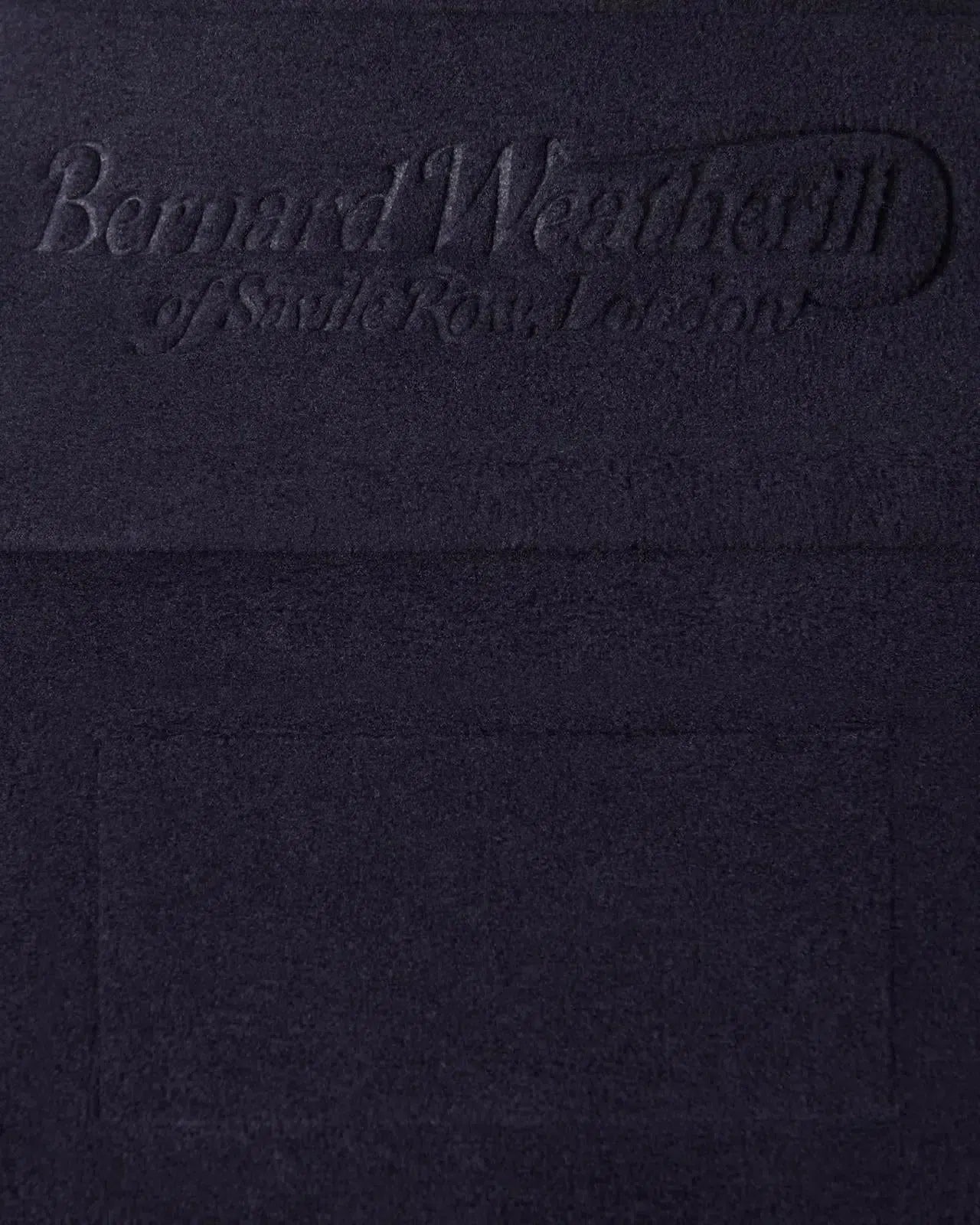 Bernard Weatherill 1/4 Zip Fleece Dark Navy | Studio DOS
