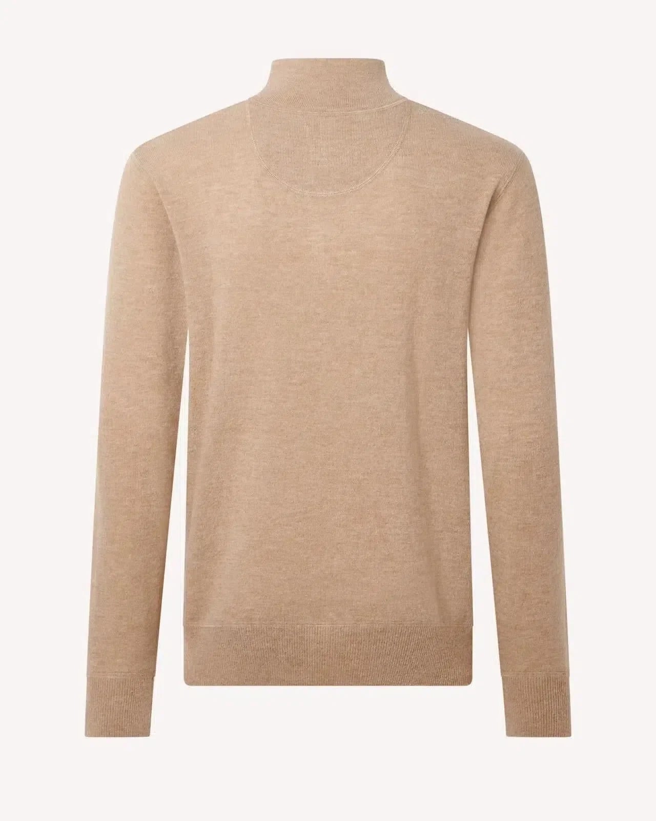 Bernard Weatherill 1/4 Zip Knit Camel | Studio DOS