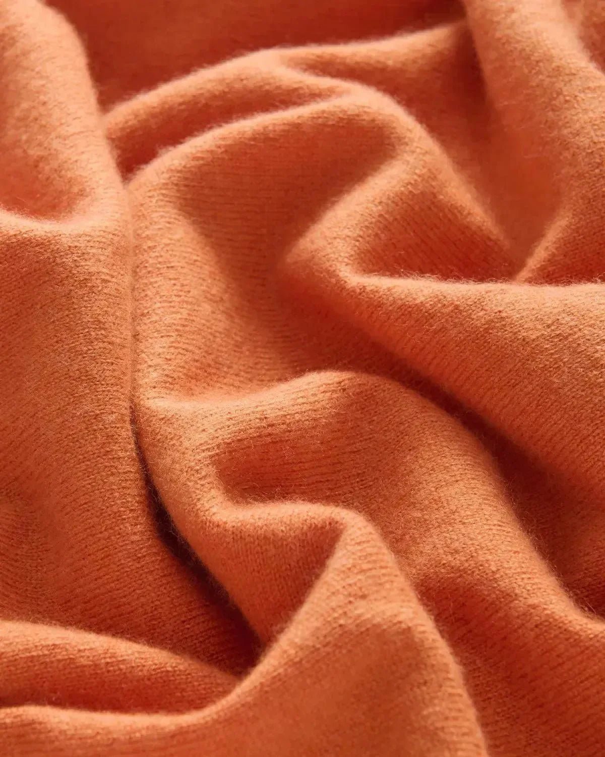Bernard Weatherill Cashmere Mix 1/4 Zip Knit Burnt Orange | Studio DOS