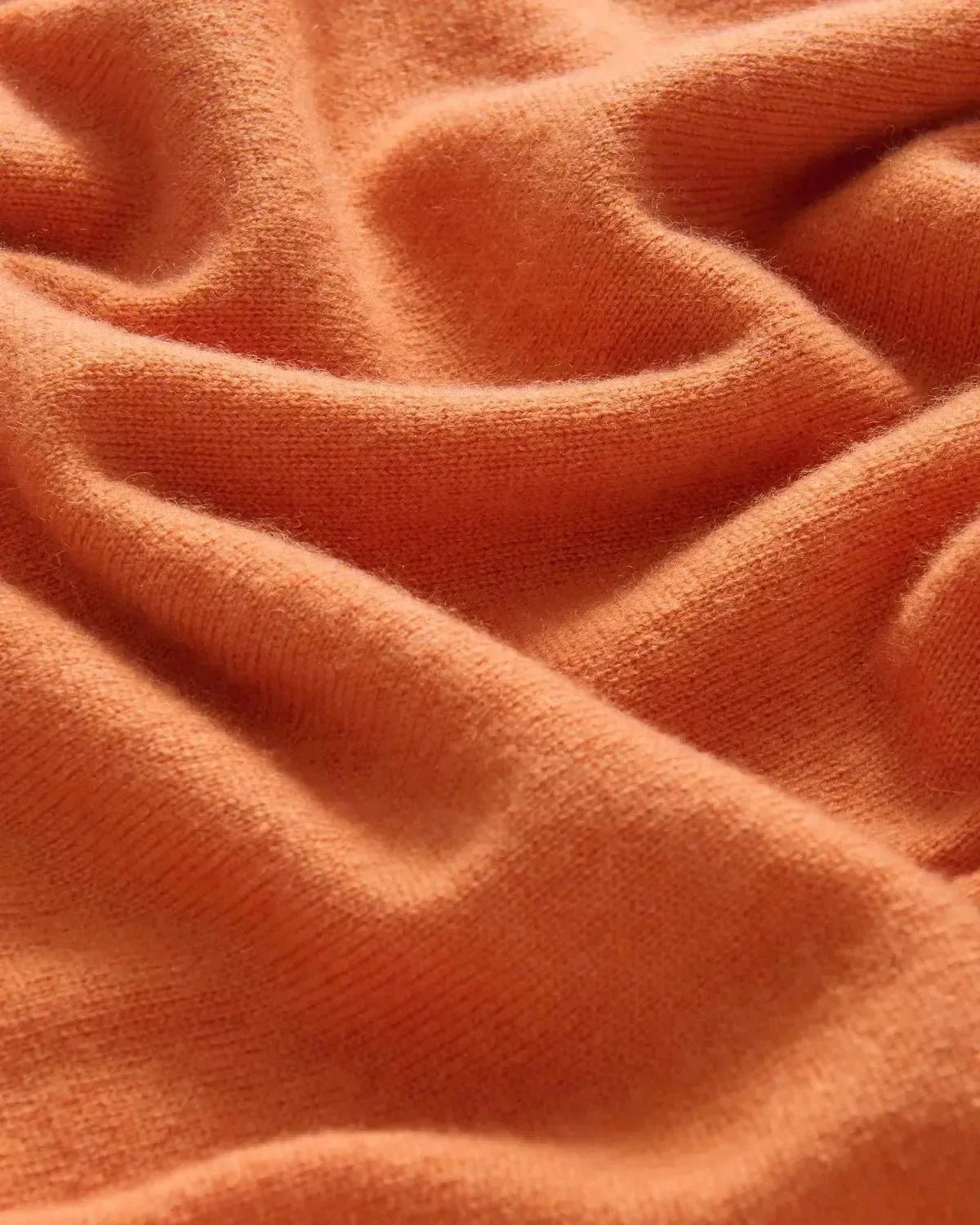 Bernard Weatherill Cashmere Mix Crew Neck Knit Burnt Orange | Studio DOS