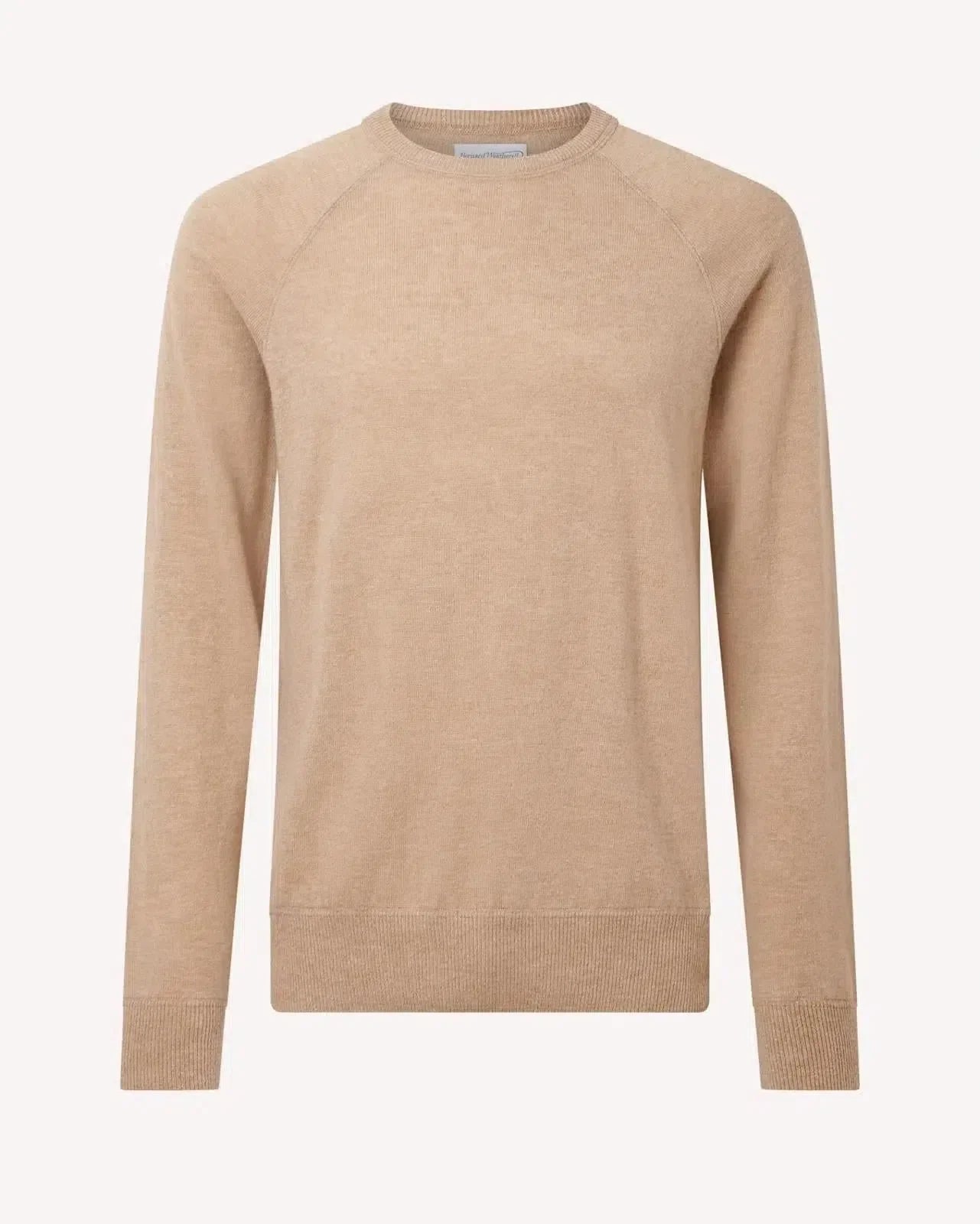 Bernard Weatherill Crew Neck Knit Camel | Studio DOS