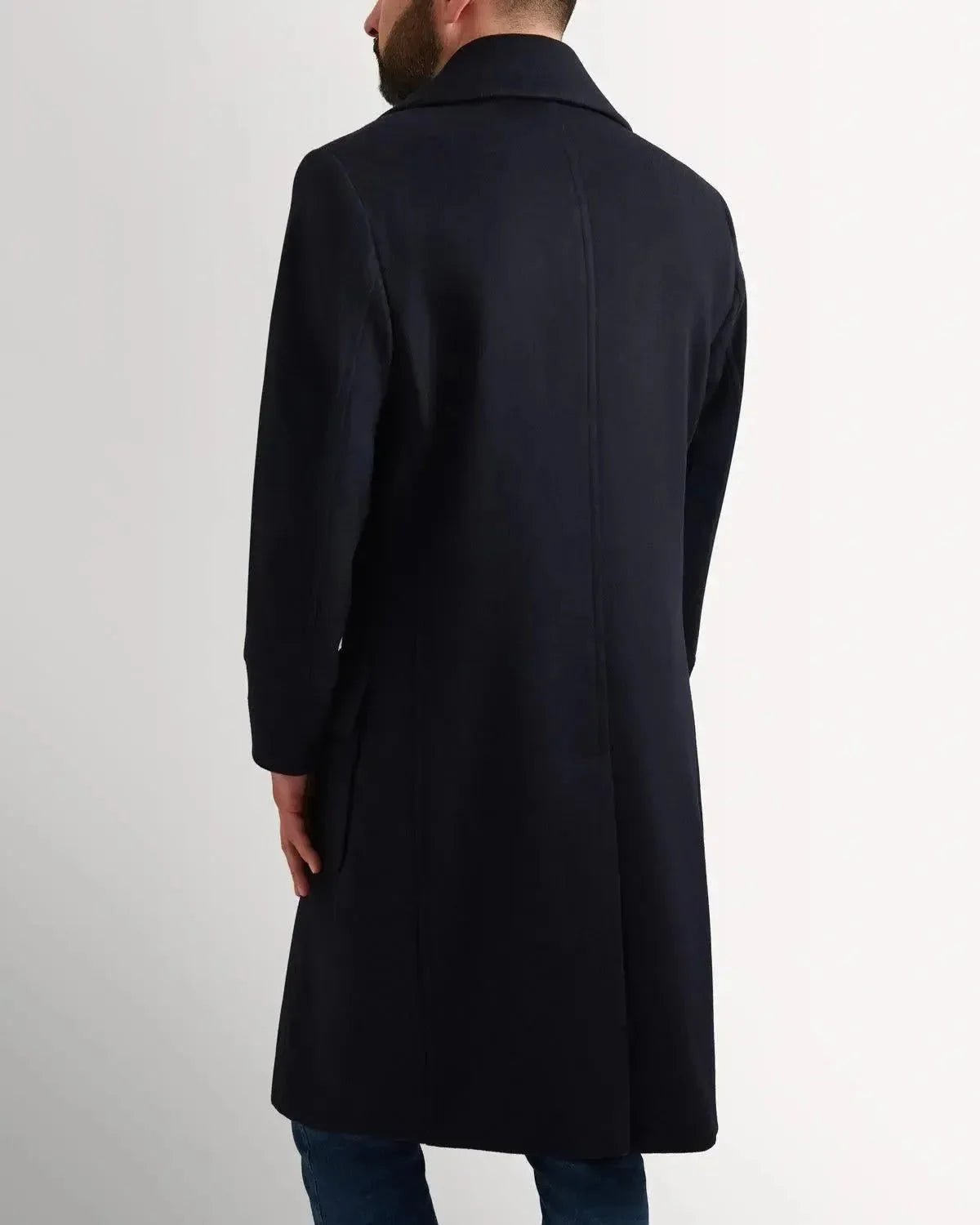 Bernard Weatherill DB Peacoat 3/4 Length Coat Navy | Studio DOS