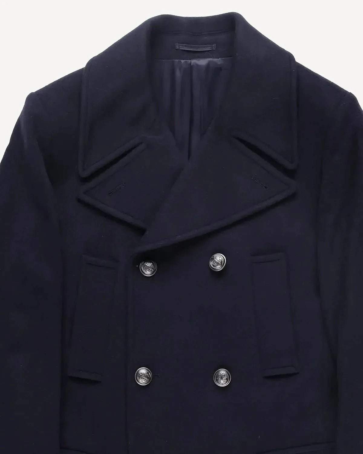 Bernard Weatherill DB Peacoat 3/4 Length Coat Navy | Studio DOS
