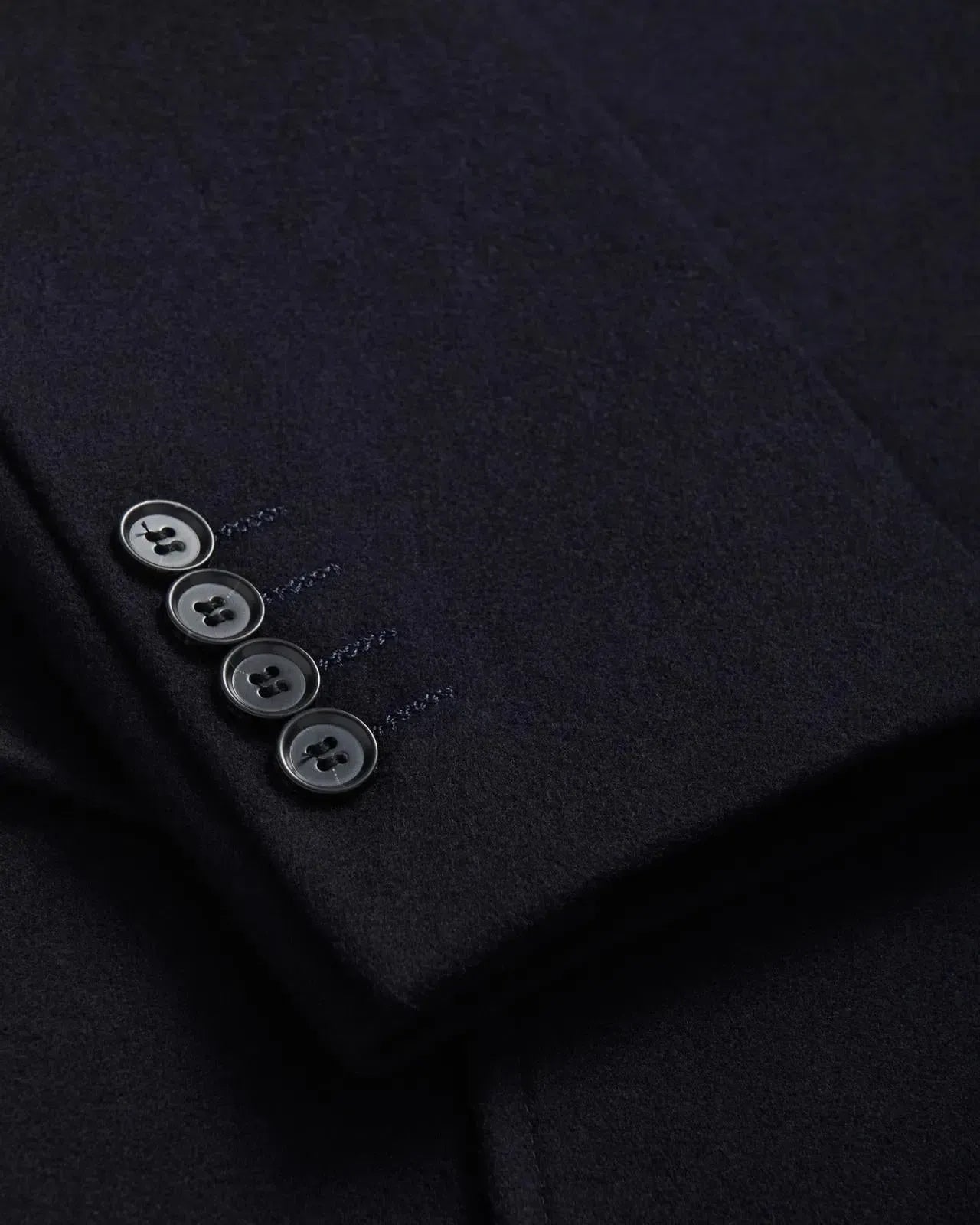 Bernard Weatherill Double Breasted Wool Peacoat Jacket Navy Blue | Studio DOS