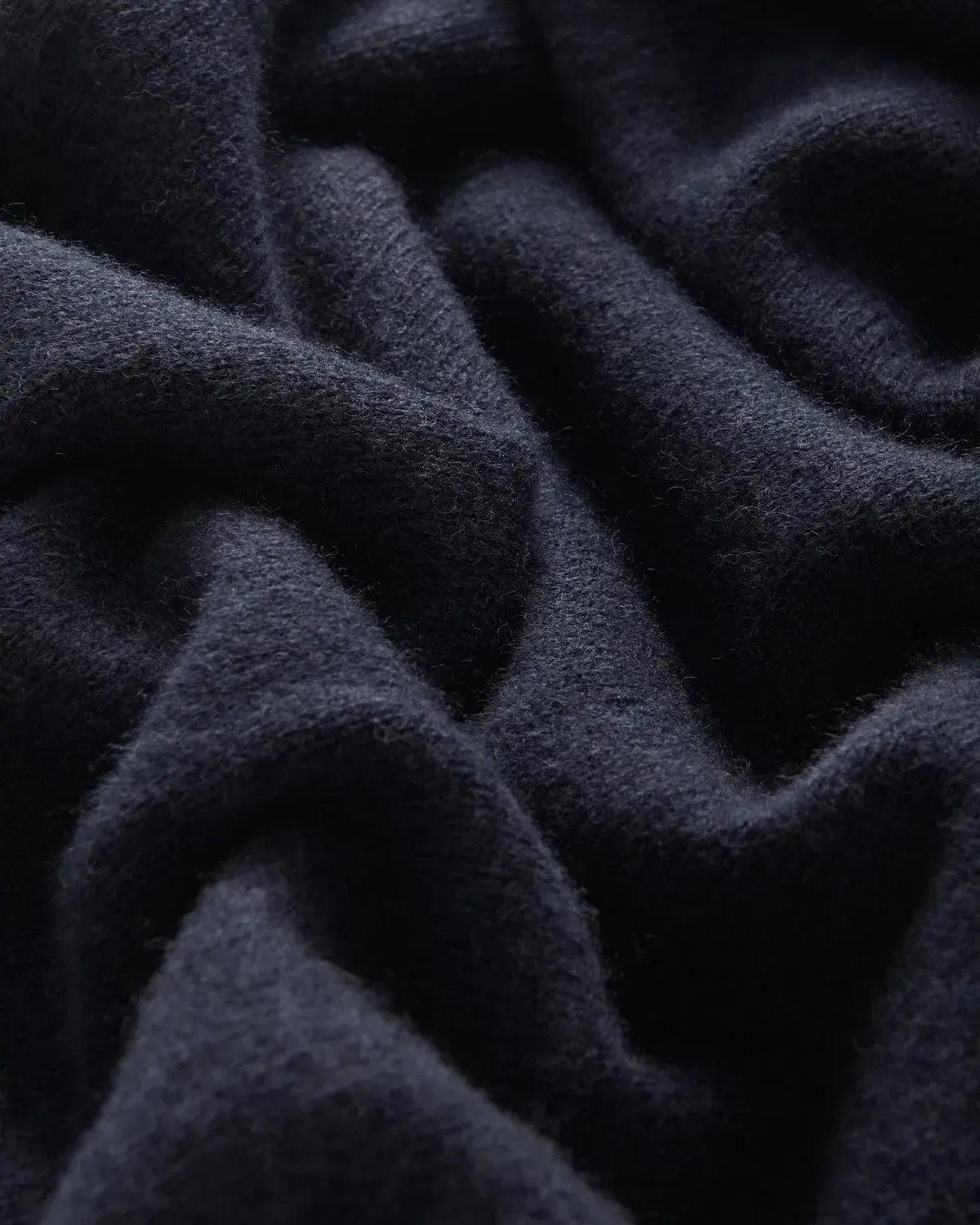 Bernard Weatherill Lambswool Plain Crew Neck Knit Navy | Studio DOS