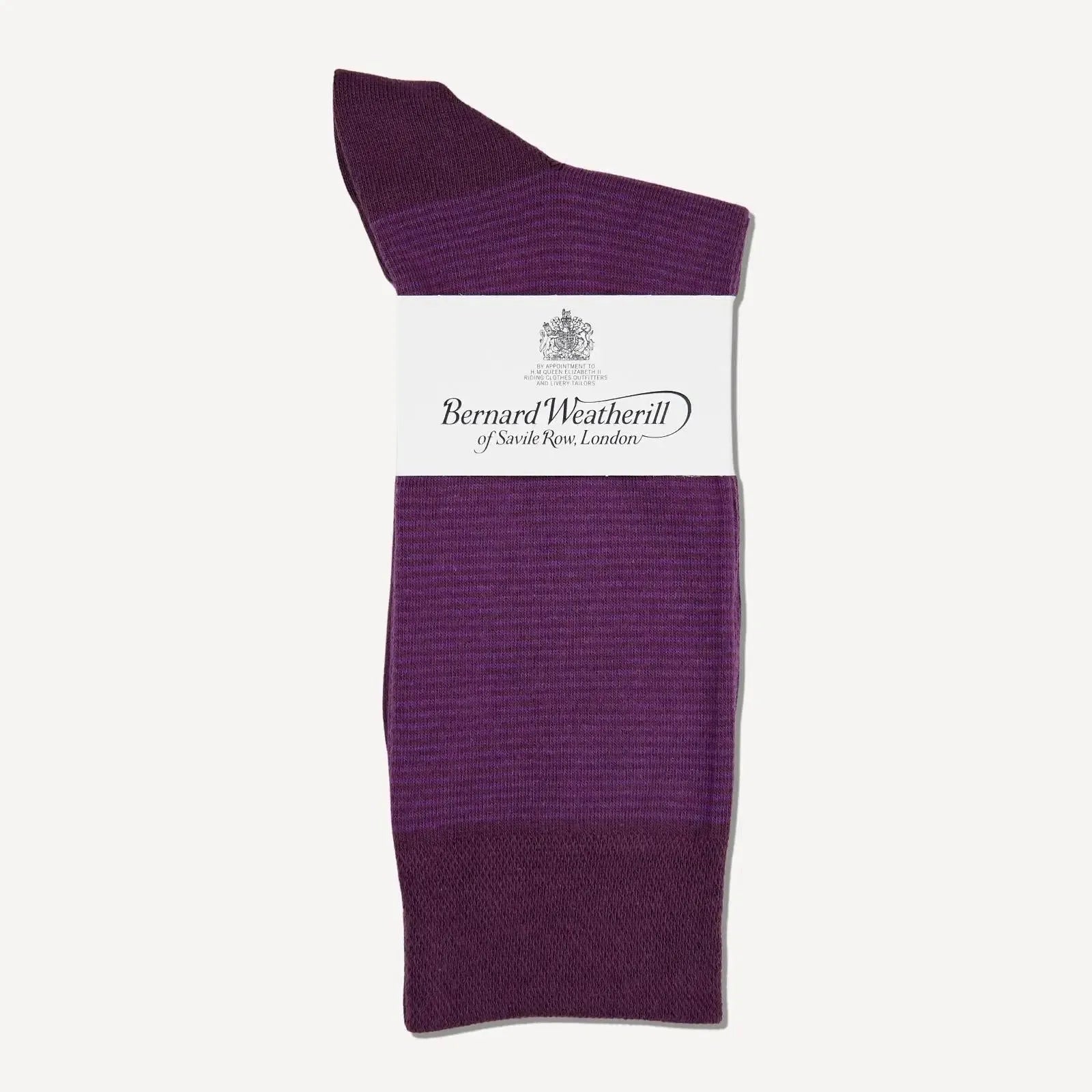 Bernard Weatherill Small Stripe Socks Purple | Studio DOS