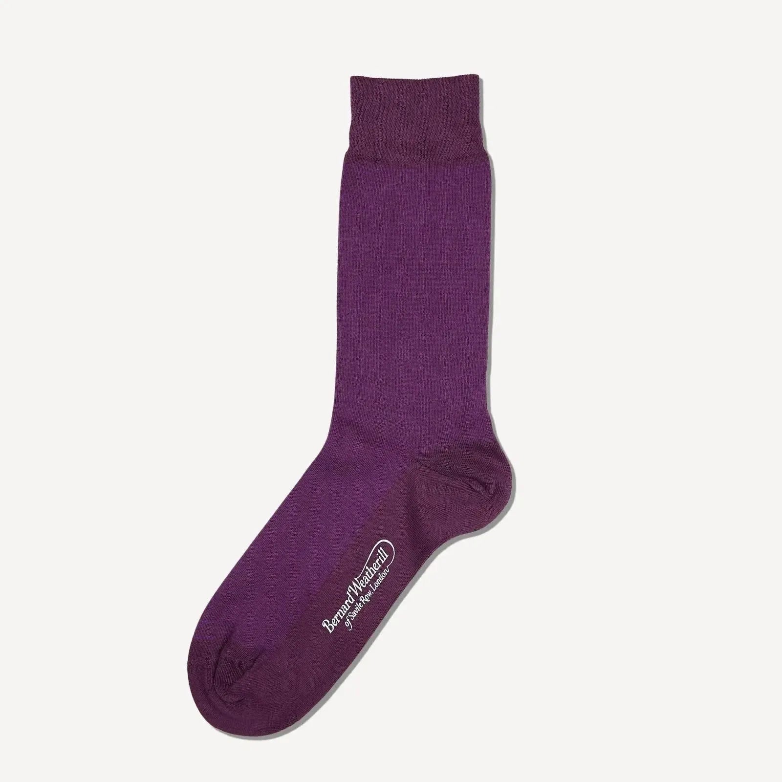 Bernard Weatherill Small Stripe Socks Purple | Studio DOS