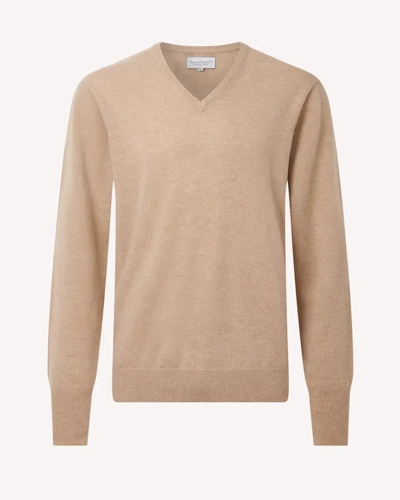 Bernard Weatherill V - Neck Knit Camel | Studio DOS