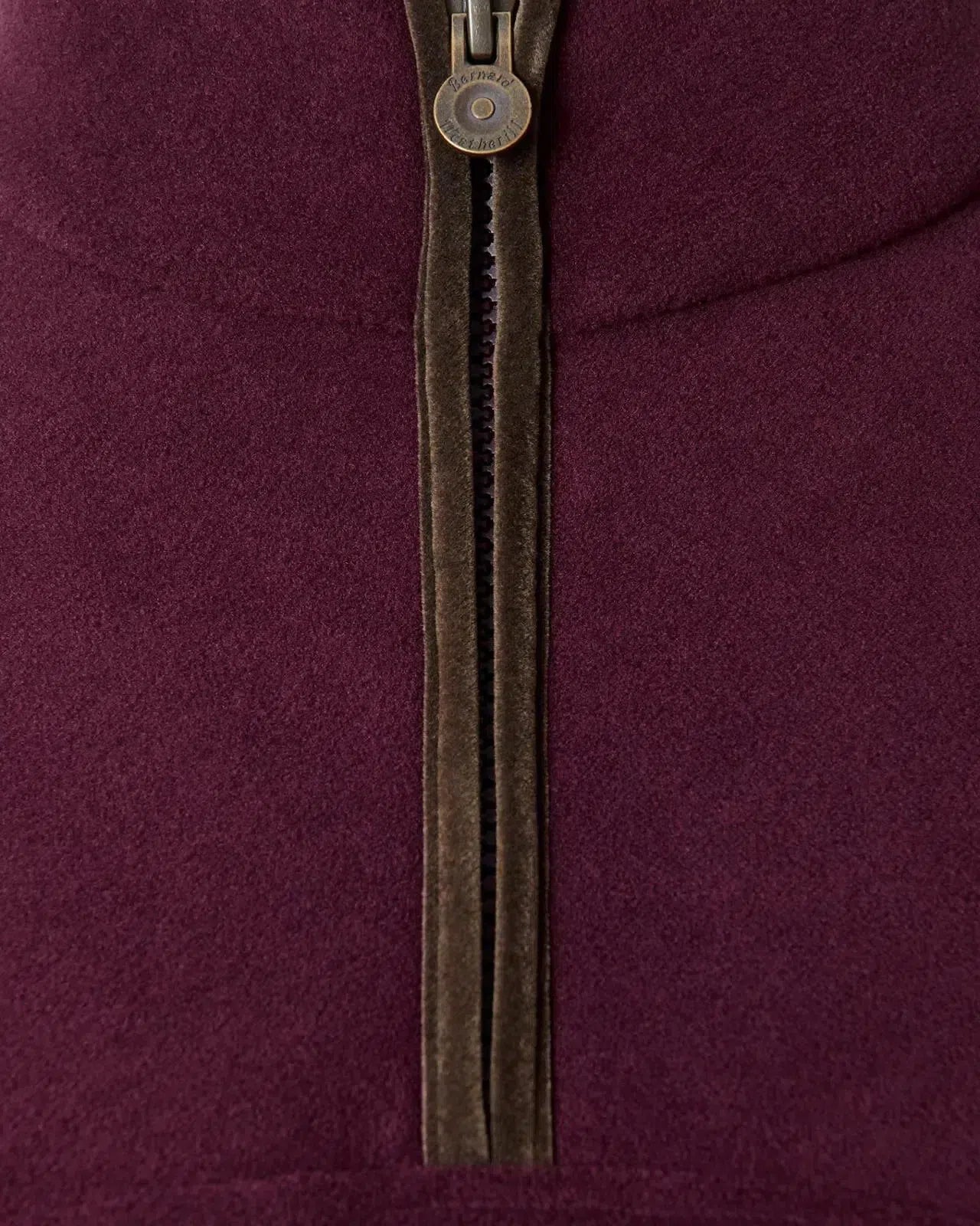Bernard Weatherill Womens 1/4 Zip Fleece Aubergine | Studio DOS