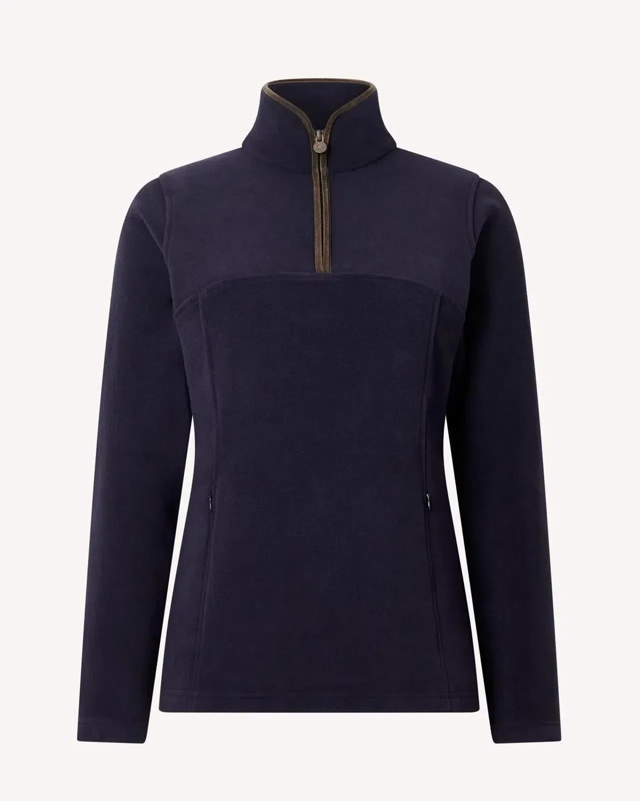 Bernard Weatherill Womens 1/4 Zip Fleece Dark Navy | Studio DOS
