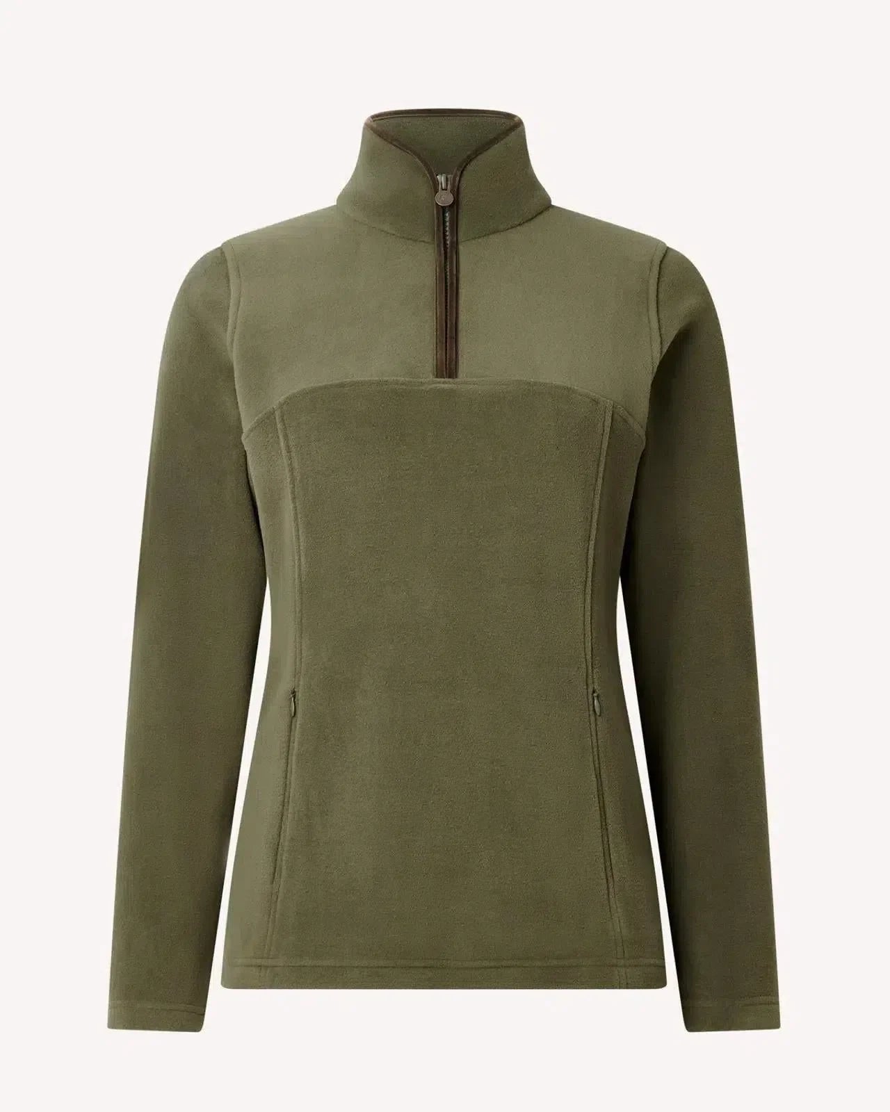 Bernard Weatherill Womens 1/4 Zip Fleece Forest Green | Studio DOS