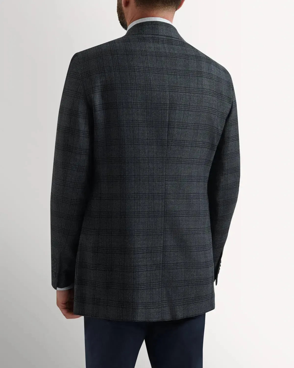 Bernard Weatherill Wool Win Check Jacket Grey | Studio DOS