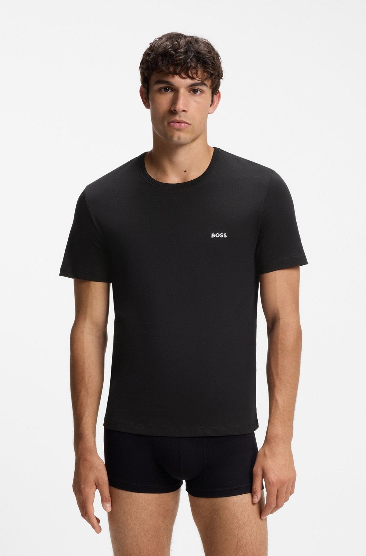 BOSS 3 Pack Classic T-Shirts White Navy Black | Studio DOS