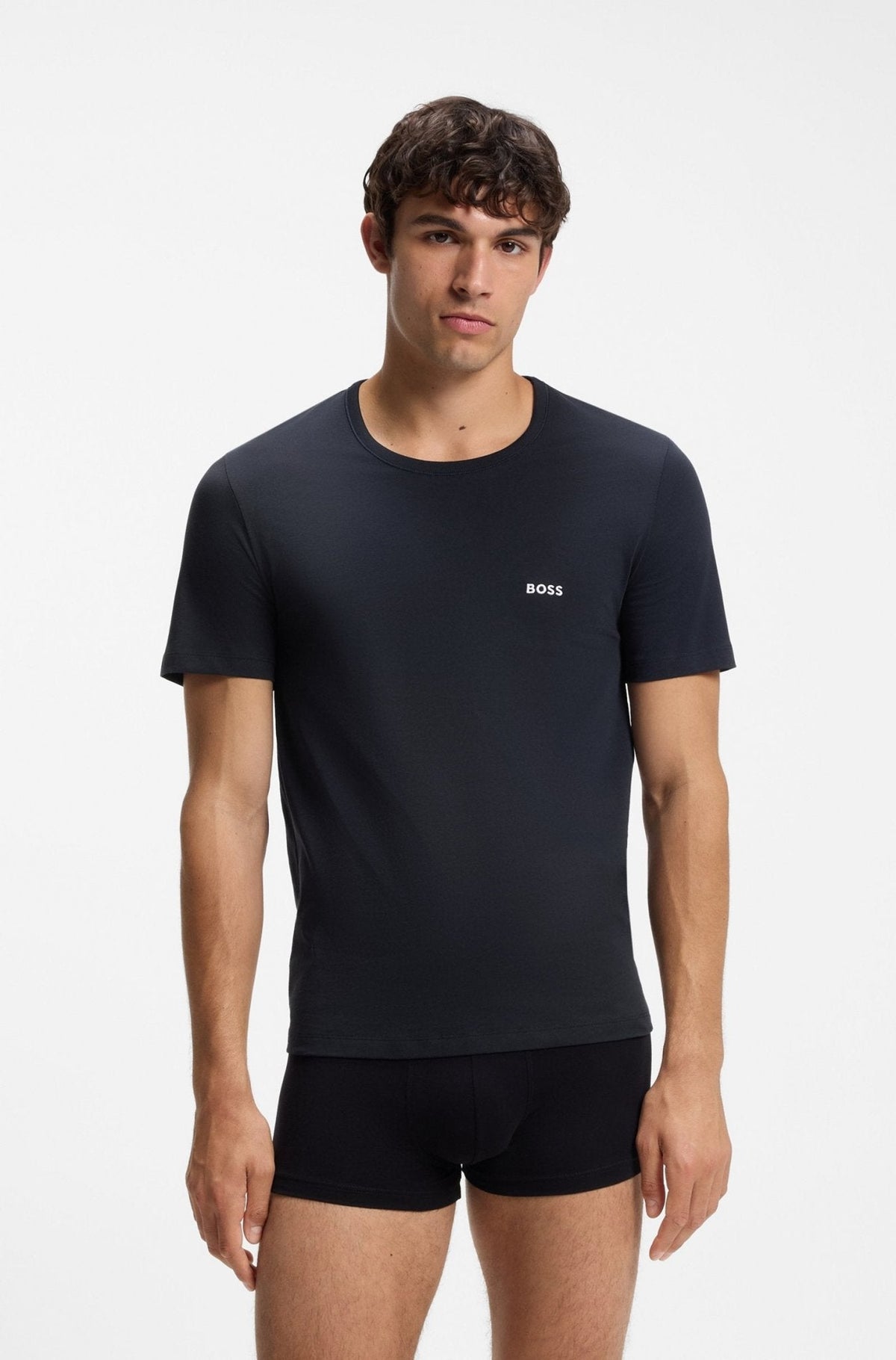 BOSS 3 Pack Classic T-Shirts White Navy Black | Studio DOS