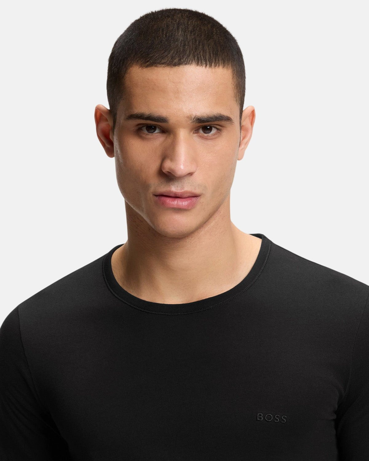 BOSS 3-Pack Cotton T-Shirts Black | Studio DOS