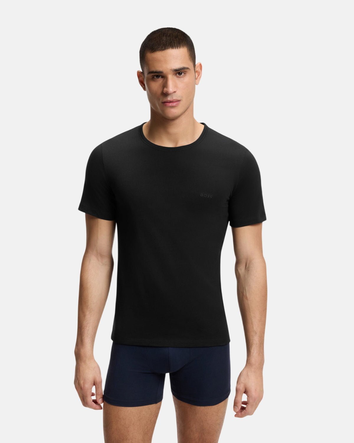 BOSS 3-Pack Cotton T-Shirts Black | Studio DOS