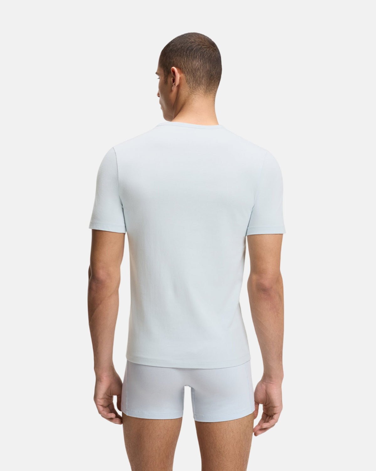 BOSS 3-PACK COTTON T-SHIRTS SKY NAVY BLUE | Studio DOS