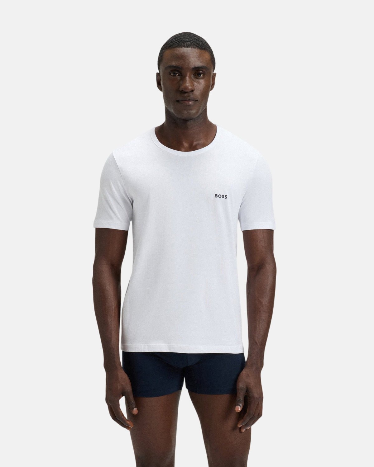 BOSS 3-PACK COTTON T-SHIRTS WHITE NAVY GREY | Studio DOS