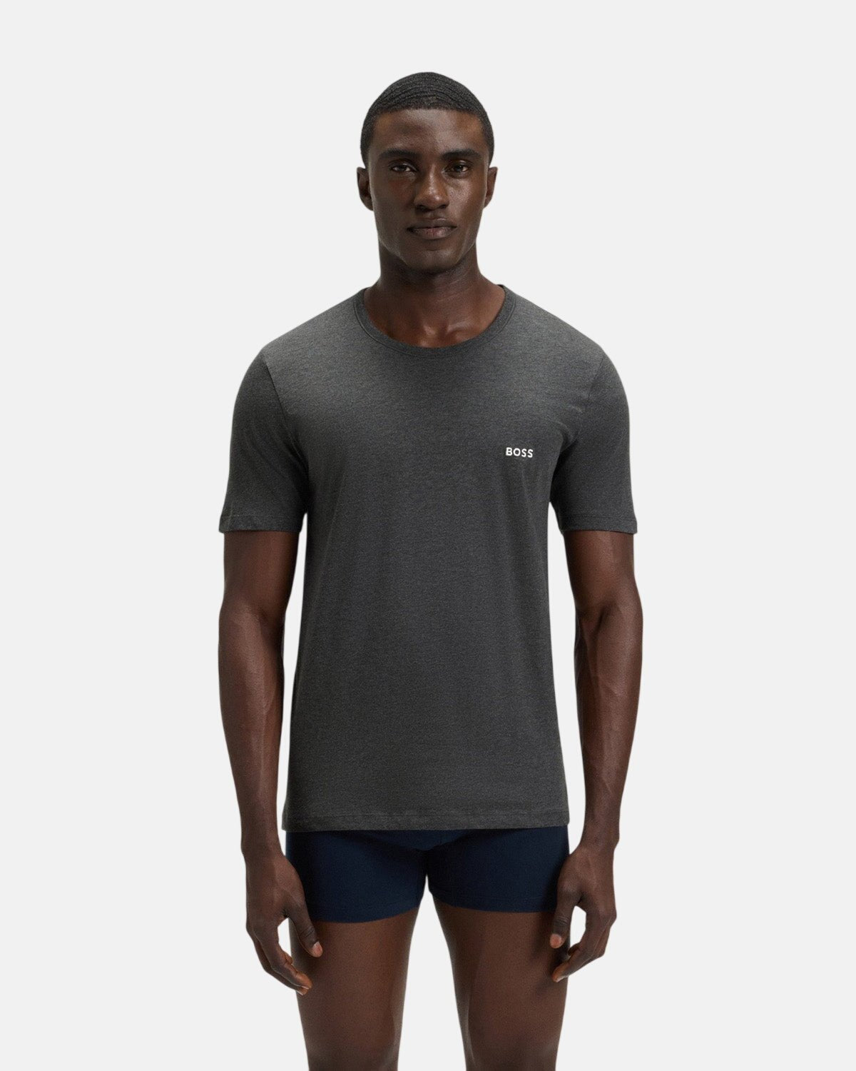 BOSS 3-PACK COTTON T-SHIRTS WHITE NAVY GREY | Studio DOS