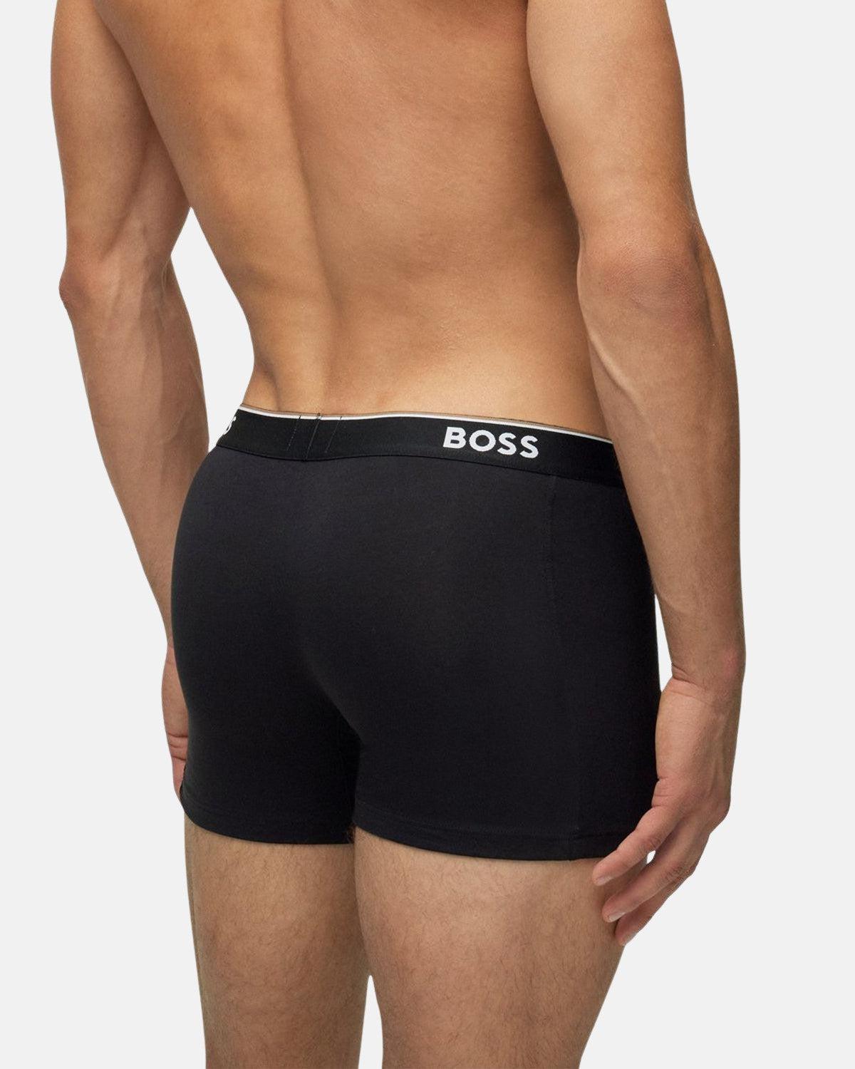 BOSS 3 PACK POWER BOXER BRIEFS BLACK | Studio DOS