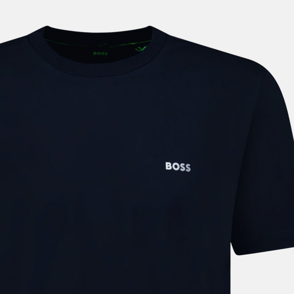 BOSS Active Logo - Print T-Shirt Navy | Studio DOS