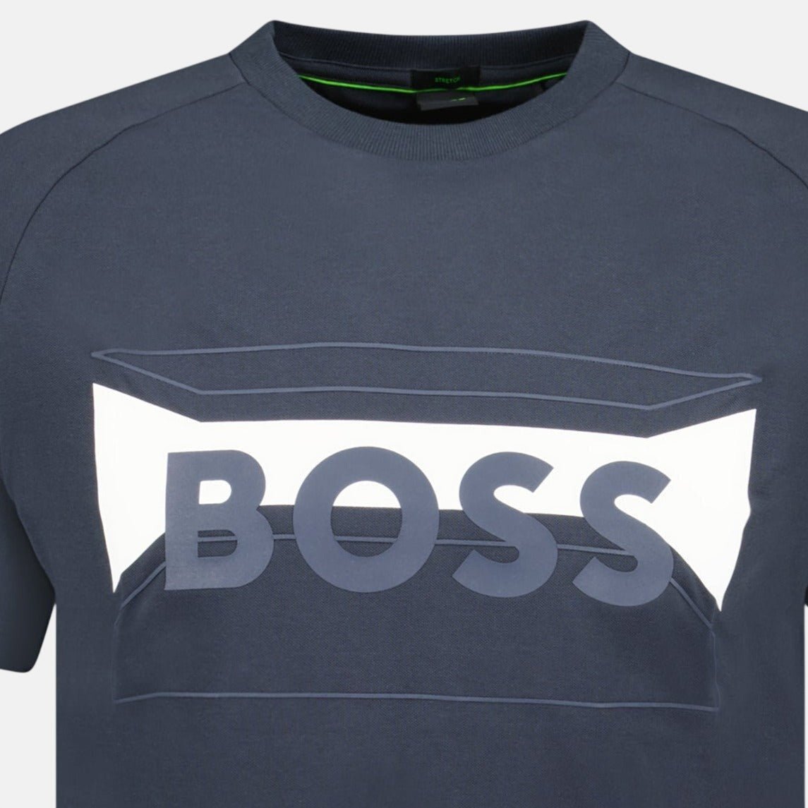 BOSS Artwork Logo T-Shirt Navy | Studio DOS