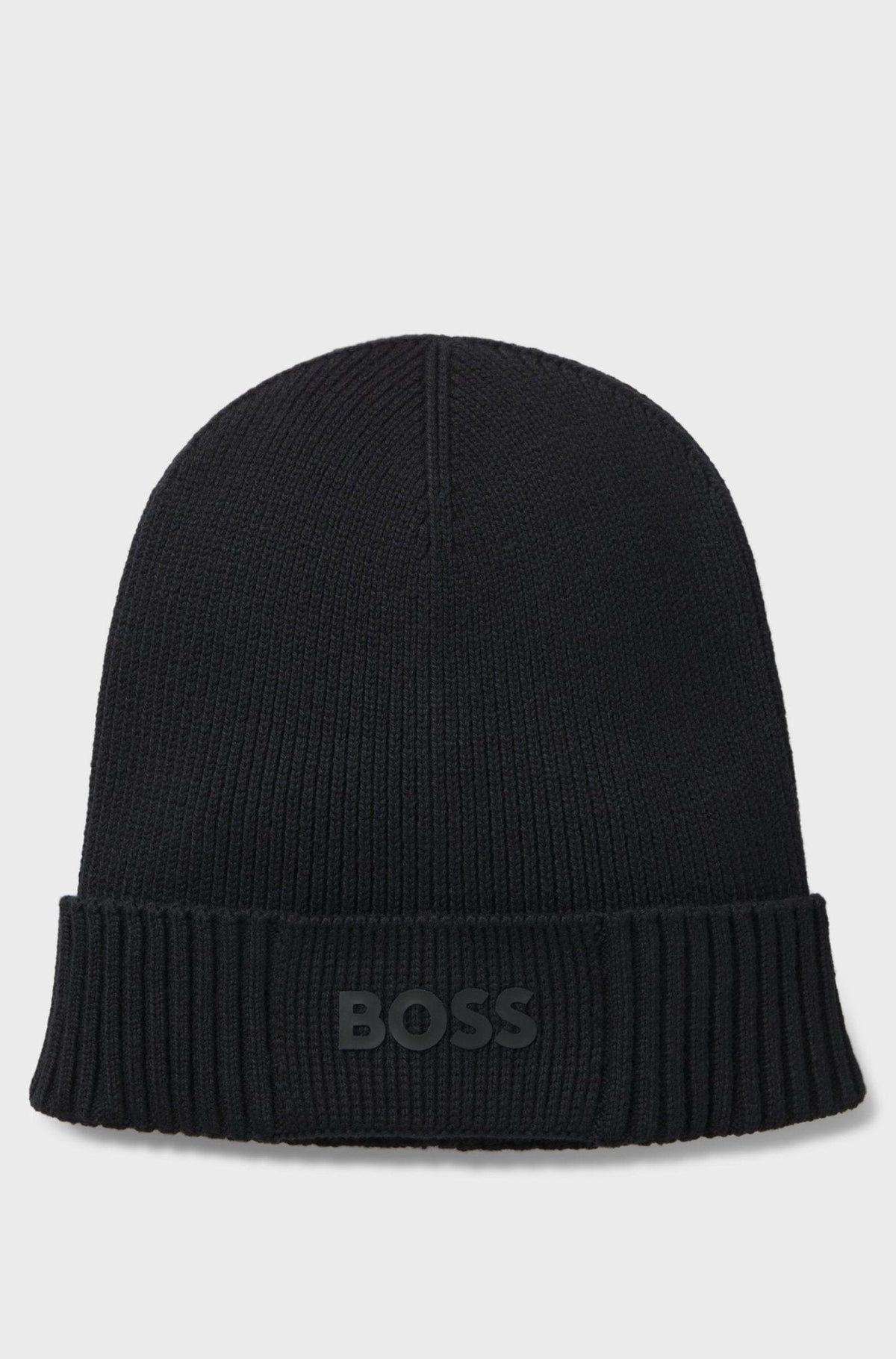 BOSS Asic Logo Beanie Hat Black | Studio DOS