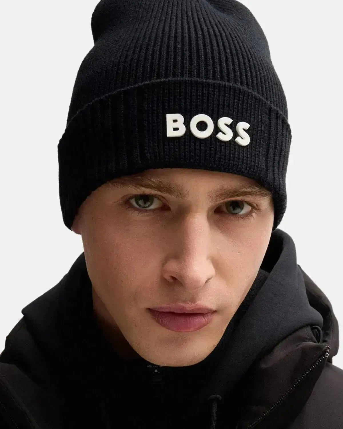 BOSS ASIC - X COTTON WOOL BEANIE DARK BLUE | Studio DOS