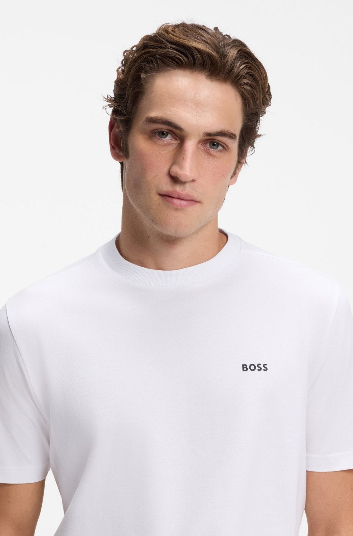 BOSS Crew Neck Tee T-Shirt White | Studio DOS