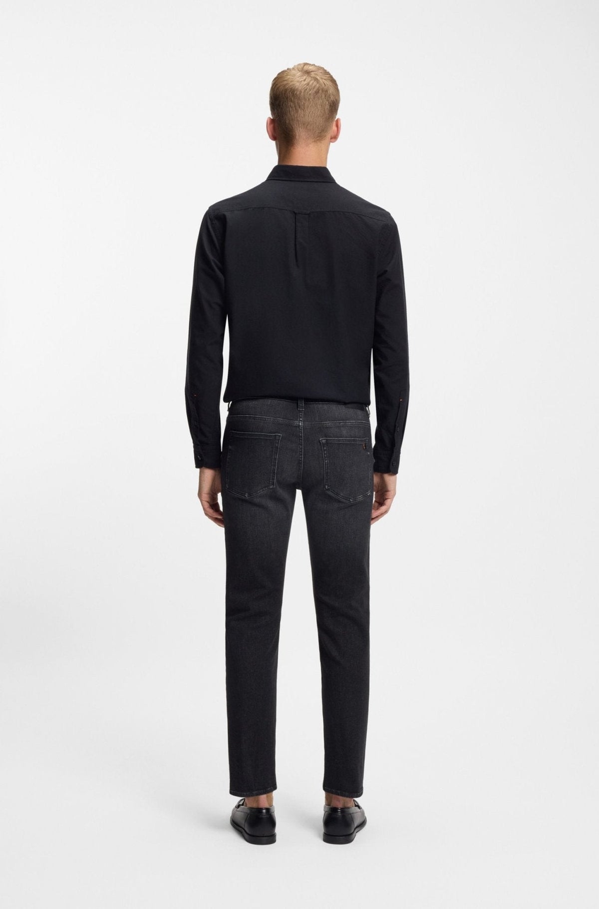 BOSS Delaware Slim Fit Stretch Jeans Black | Studio DOS