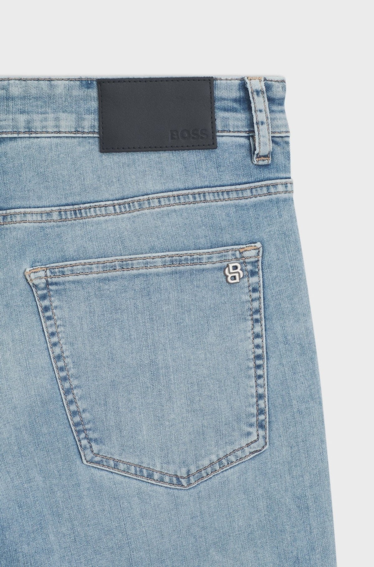 BOSS Delaware Soft Motion Slim Fit Jeans Light Blue | Studio DOS