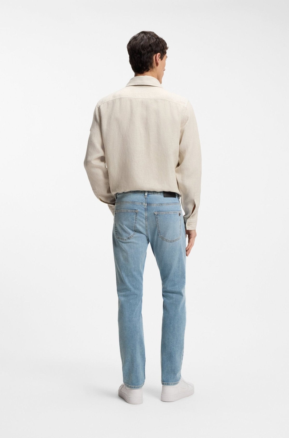 BOSS Delaware Soft Motion Slim Fit Jeans Light Blue | Studio DOS
