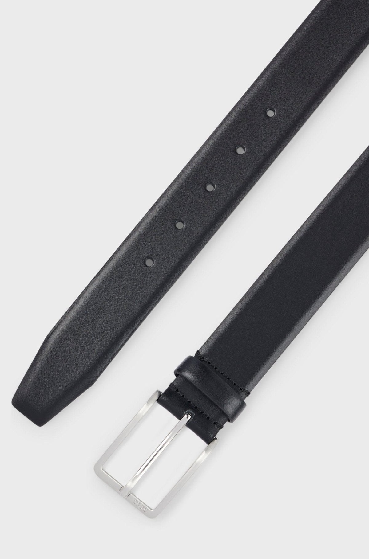 BOSS Erman Italian Leather Belt Black | Studio DOS