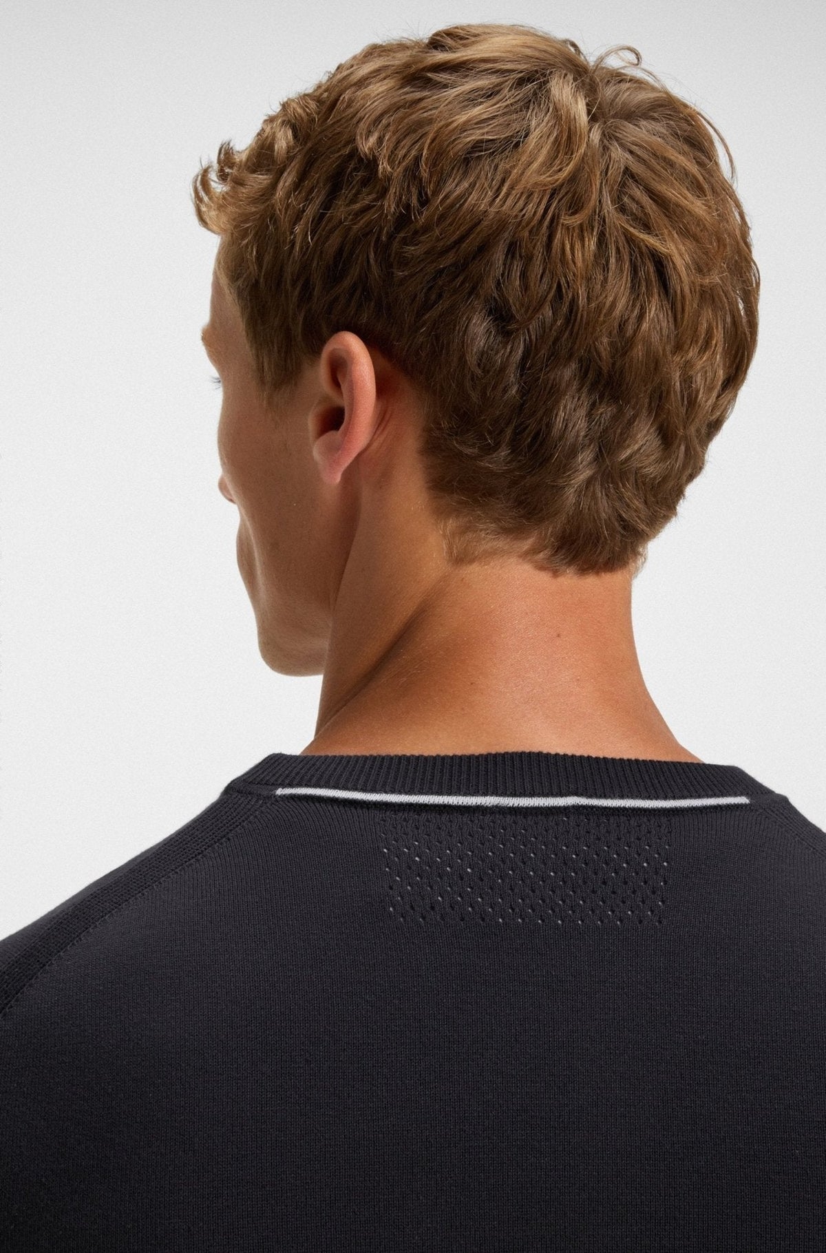 BOSS K_Ever-X Crewneck Cotton Sweater Dark Blue | Studio DOS