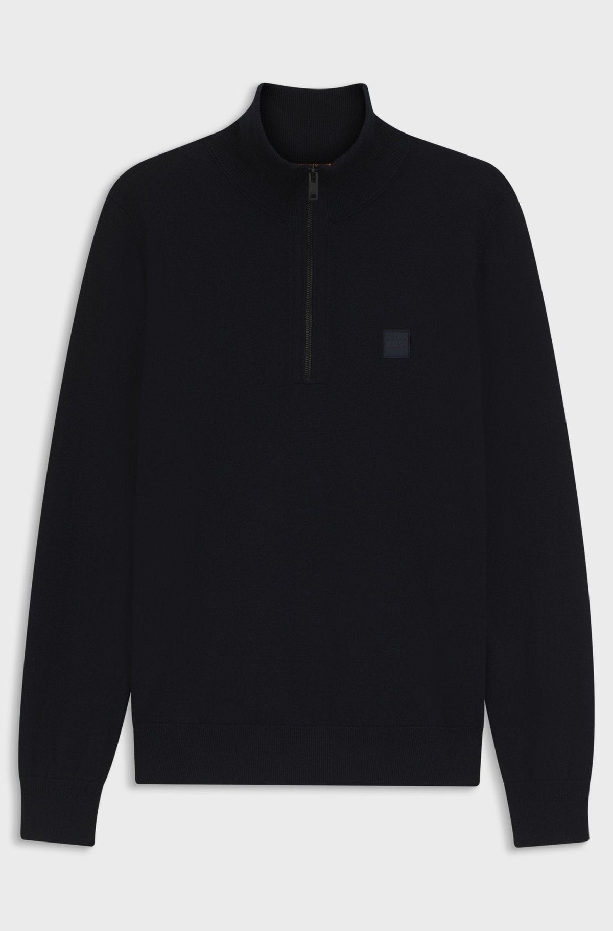 BOSS Kanobix Zip Neck Jumper Dark Blue | Studio DOS