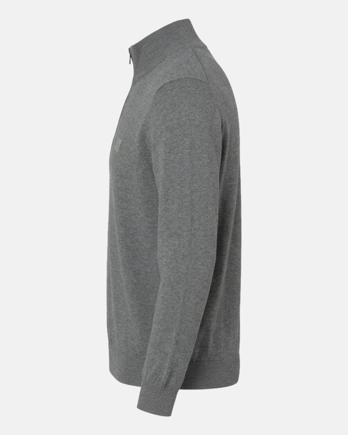 BOSS Kanobix Zip Neck Jumper Grey | Studio DOS