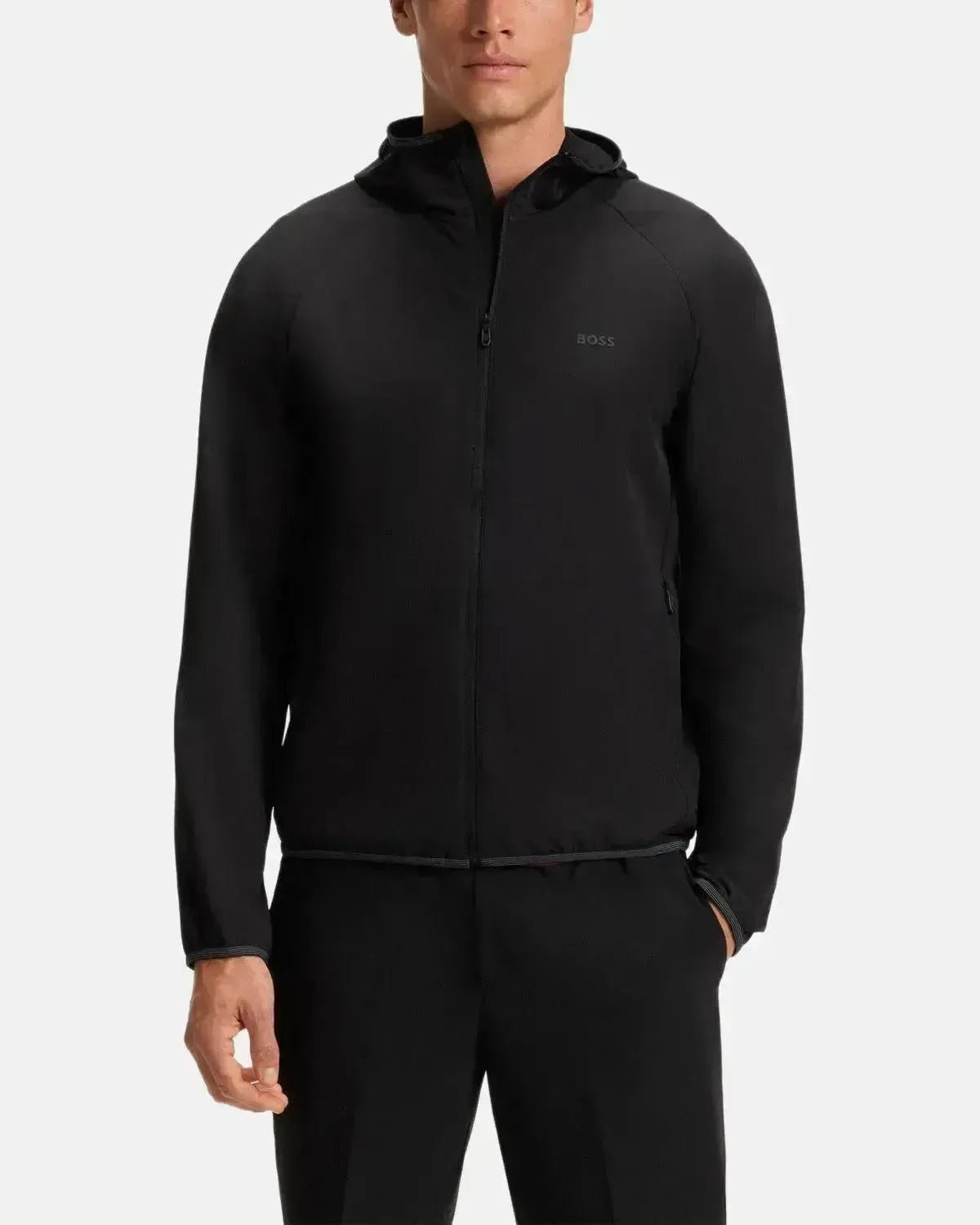 BOSS MENS COMMUTER WATER REPELLENT STRETCH JACKET BLACK | Studio DOS