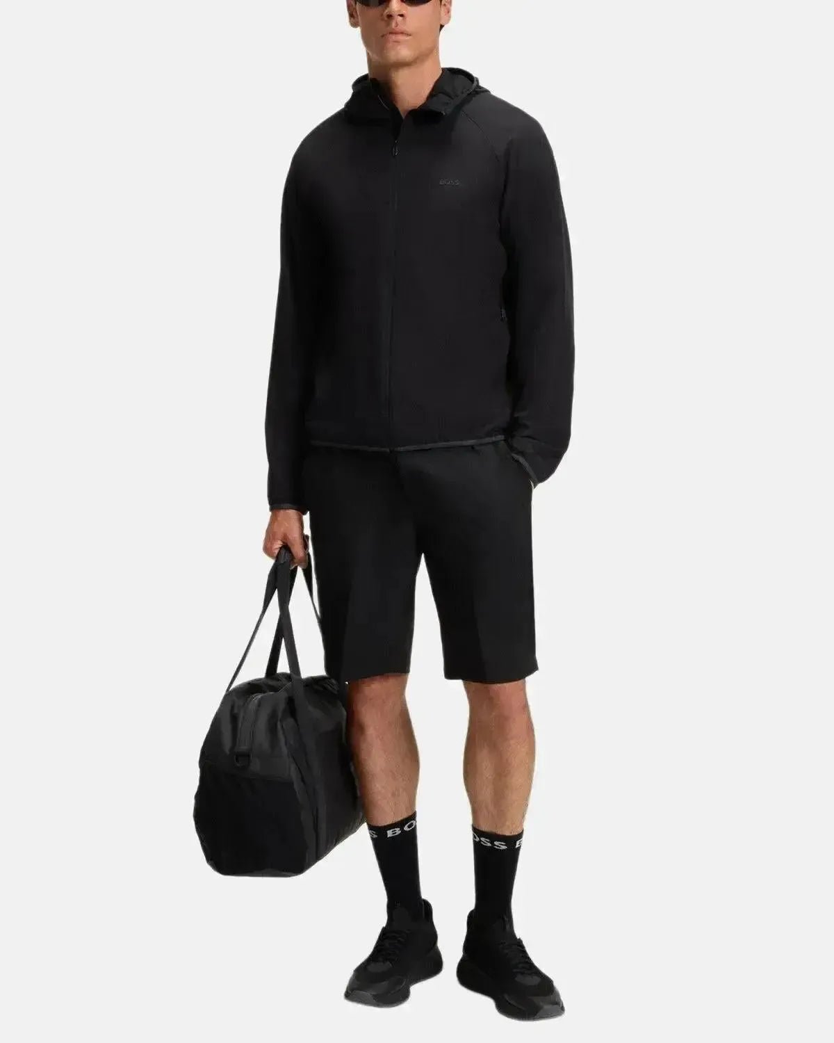 BOSS MENS COMMUTER WATER REPELLENT STRETCH JACKET BLACK | Studio DOS