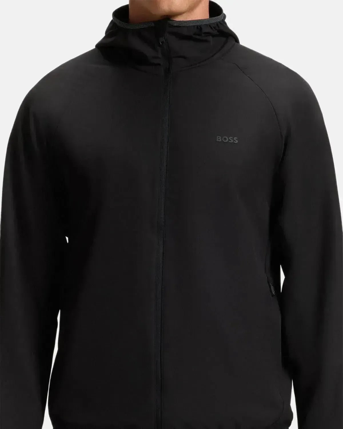 BOSS MENS COMMUTER WATER REPELLENT STRETCH JACKET BLACK | Studio DOS