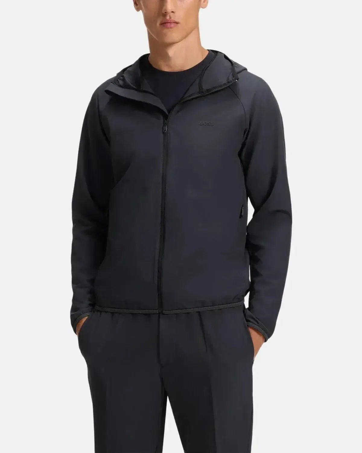 BOSS MENS COMMUTER WATER REPELLENT STRETCH JACKET DARK BLUE | Studio DOS